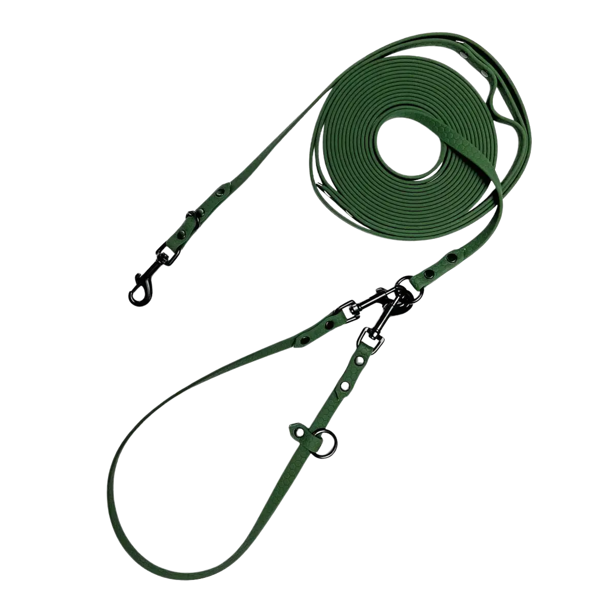 Linka treningowa dla psa z taśmy HEXA, zielony BURA