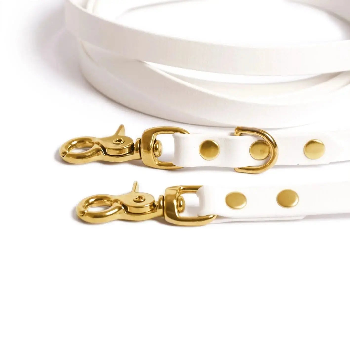 Smycz przepinana multifunkcyjna z Biothane dla psa, biały / beza Psiavlova BURA