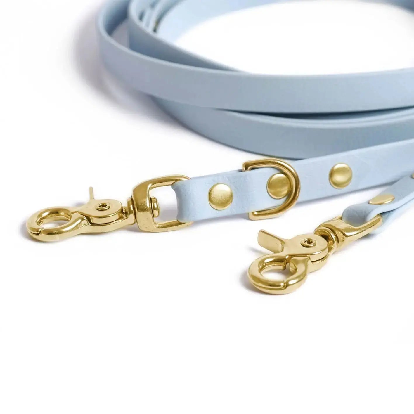 Smycz przepinana multifunkcyjna z Biothane dla psa, pastelowy niebieski / PUPPY blue BURA