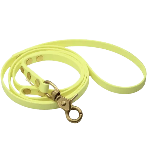 Smycz BioThane Yellow lemon Co Collar