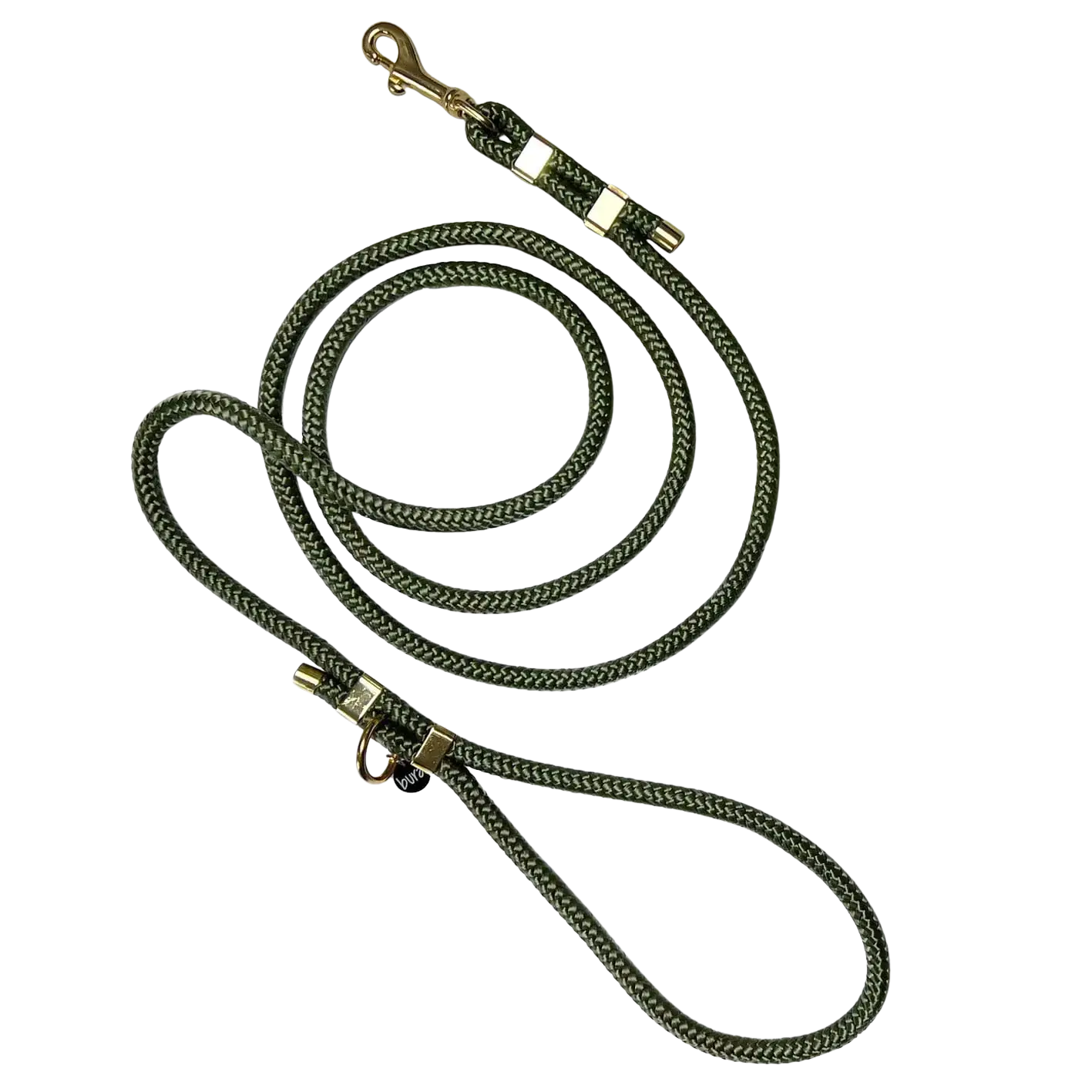 Smycz miejska linowa dla psa, militarna zieleń / WATAHA BURA