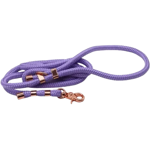 Smycz miejska linowa Pastel Purple Co collar