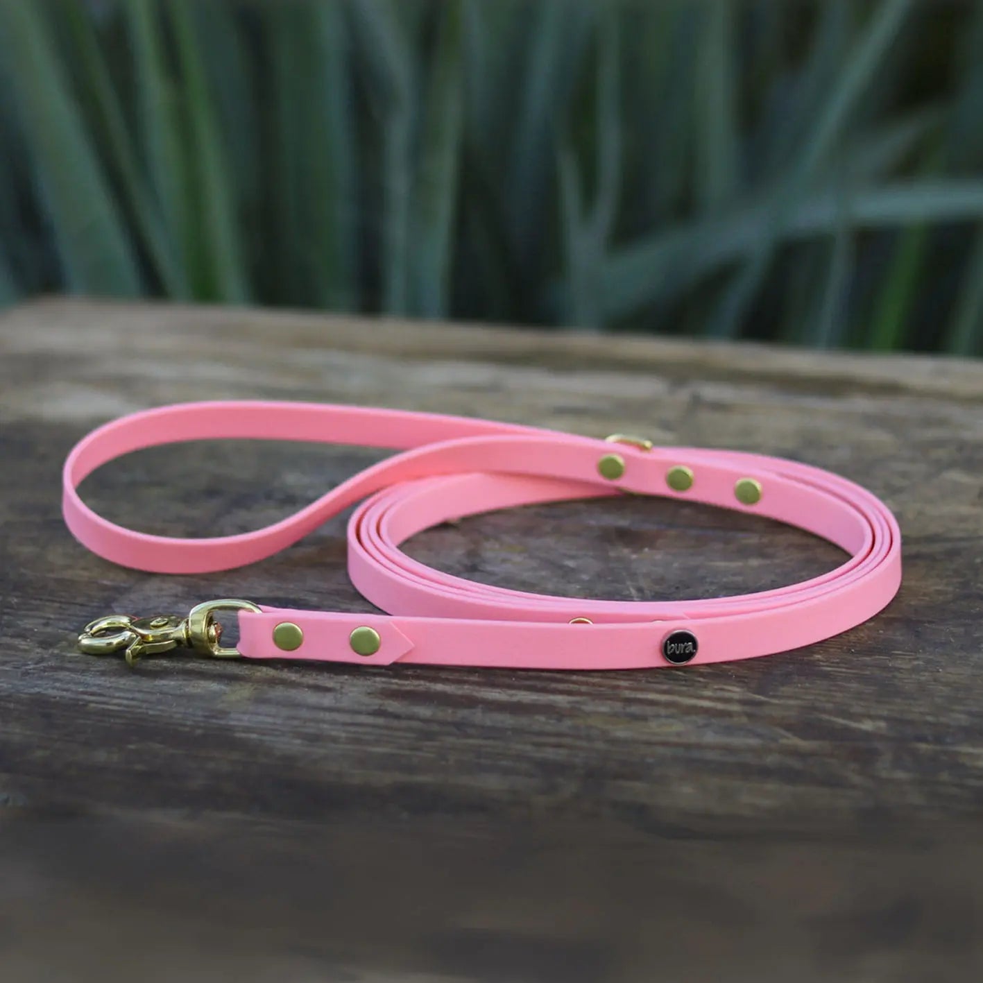 Smycz miejska z Biothane dla psa, pastelowy róż /  PUPPY pink BURA