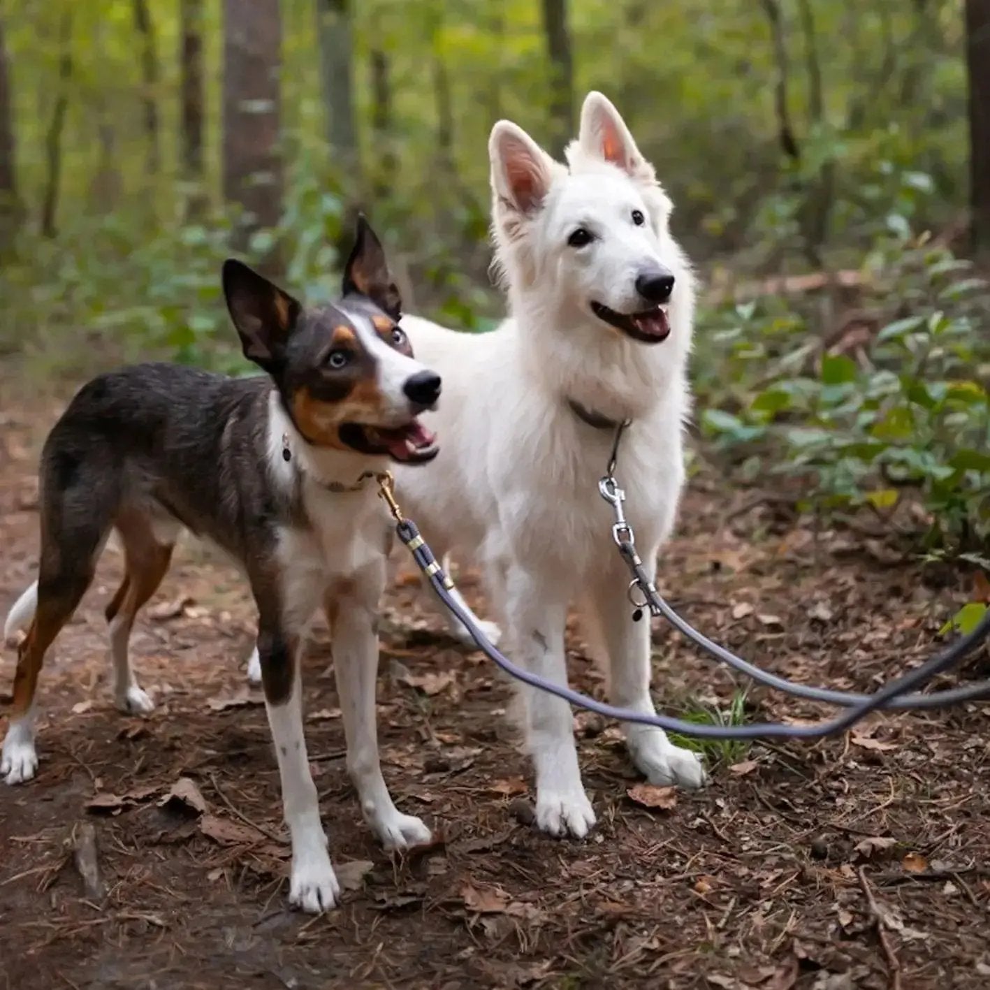 Smycz przepinana linowa dla psa, szary / szaroBURA BURA