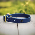 Załaduj obraz do przeglądarki galerii, Obroża na sprzączkę dla psa, granat / Royal dog BURA