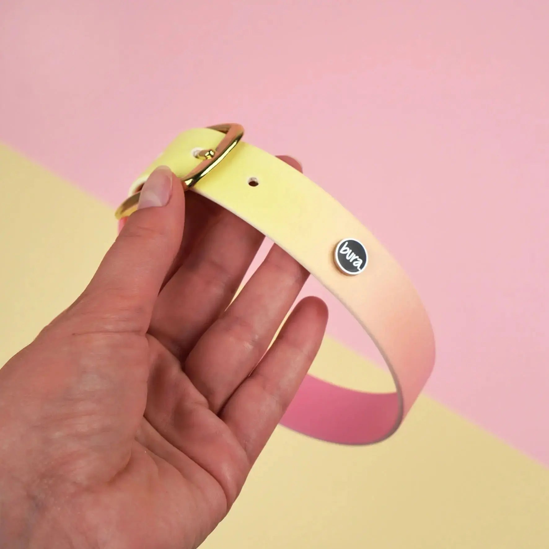 Obroża na sprzączkę dla psa, Pink Malibu BURA