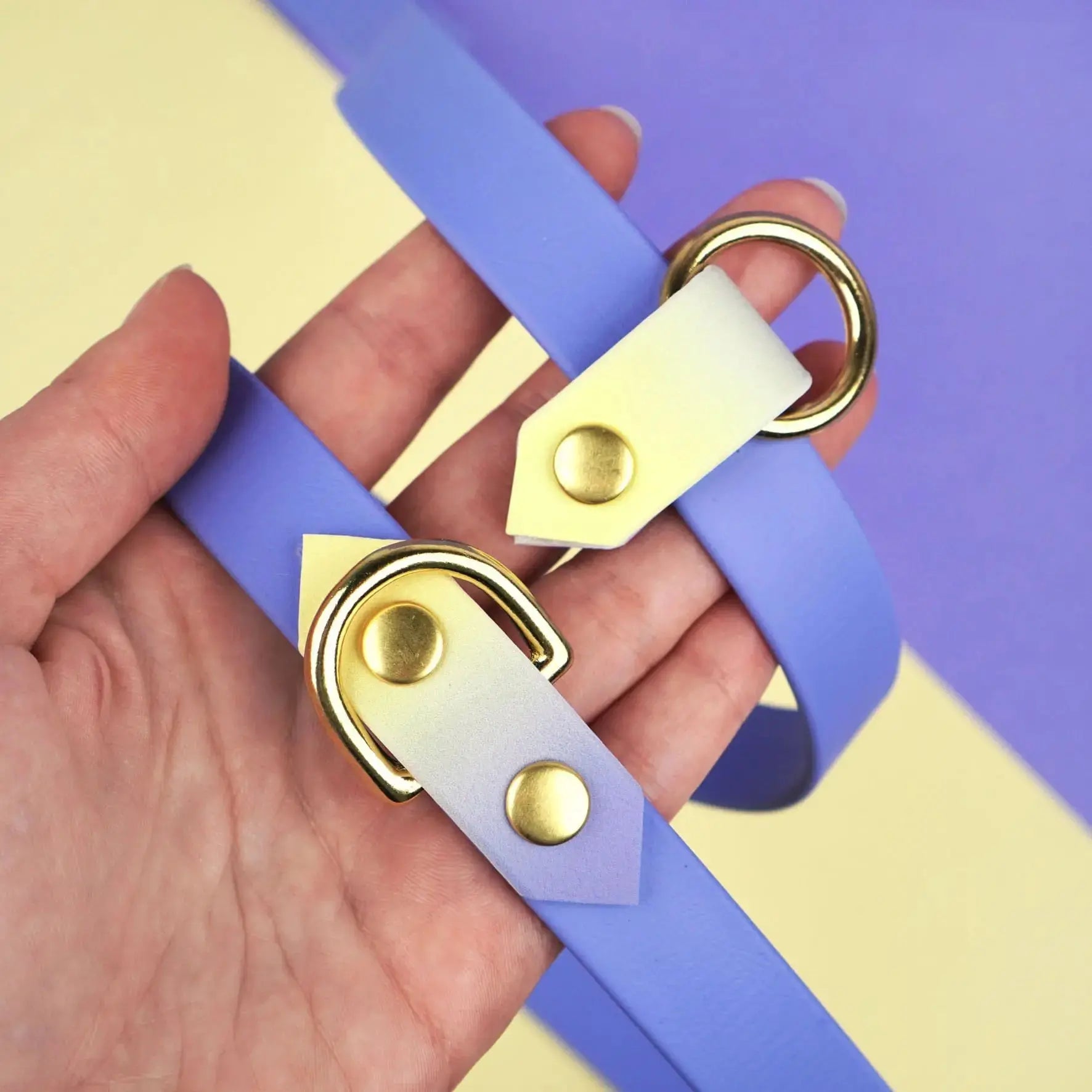 Smycz przepinana multifunkcyjna z Biothane dla psa, Lavender Haze BURA