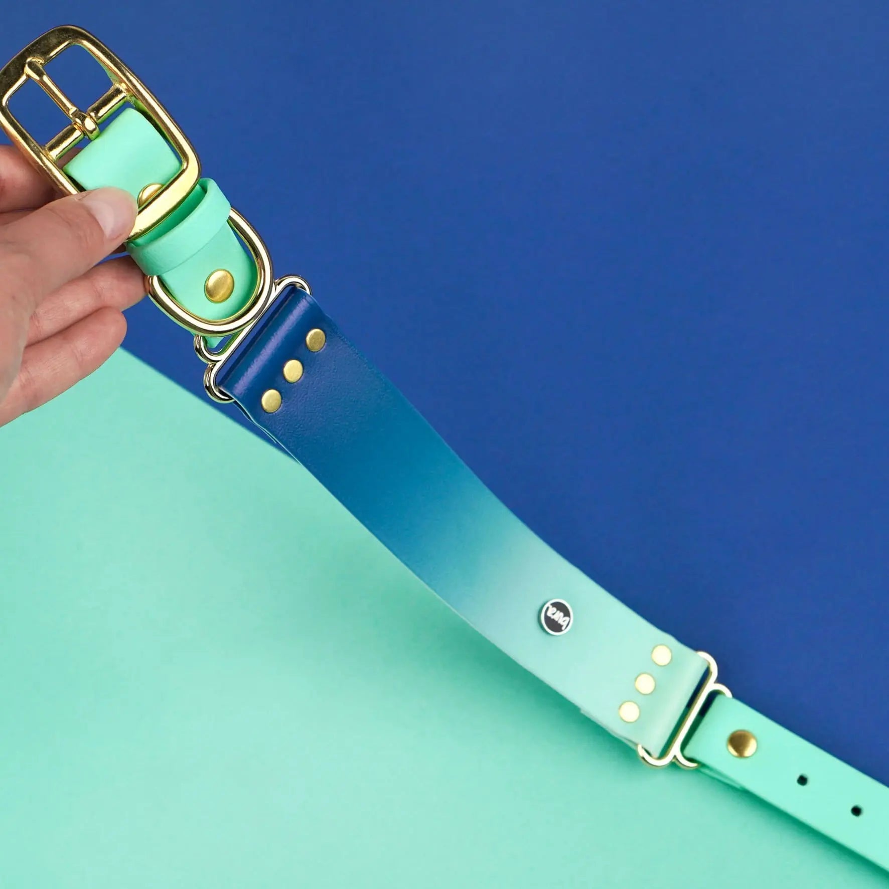 Szeroka obroża na sprzączkę, Blue Lagoon BURA