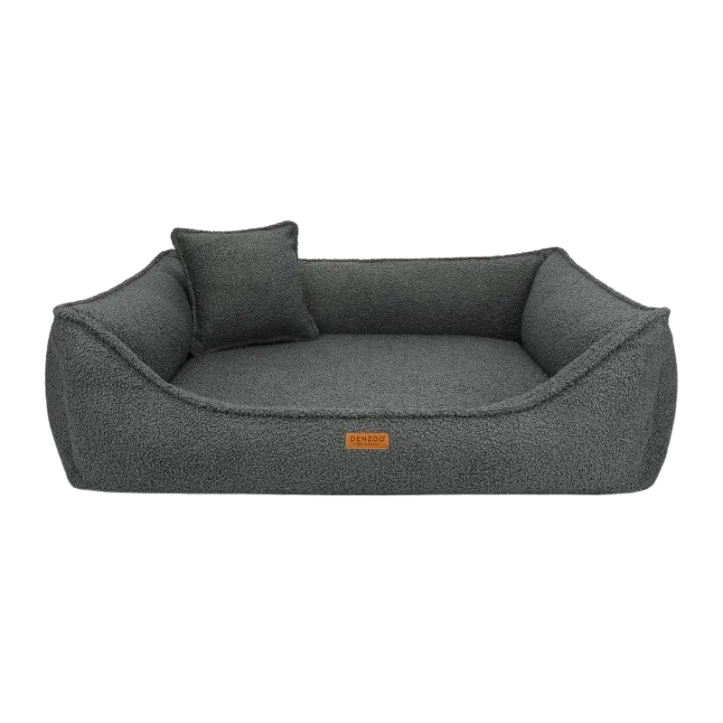 Legowisko premium dla psa i kota ortopedyczne ciemno szare - BELLUNO DARK GREY DENZOO