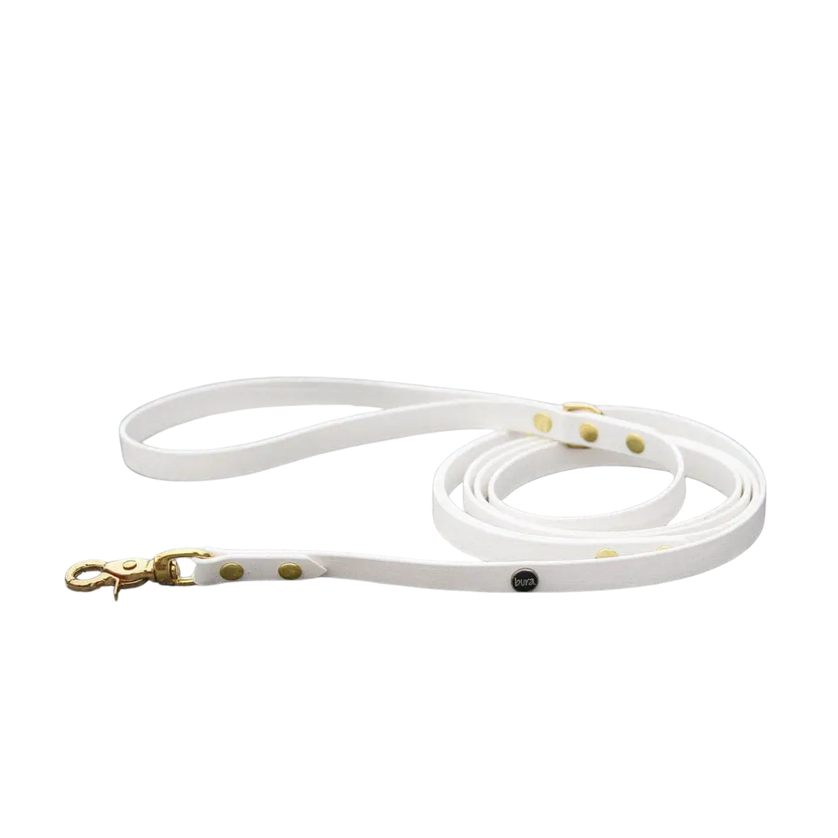 Smycz miejska z Biothane dla psa, biały / beza Psiavlova BURA