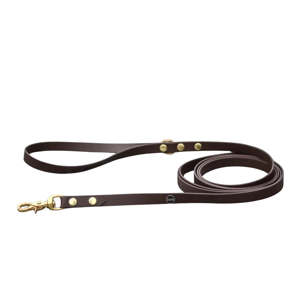 Smycz miejska z Biothane dla psa, ciemny brąz / dark chocolate... HAU good! BURA