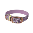 Załaduj obraz do przeglądarki galerii, Obroża na sprzączkę dla psa, Stokrotki / lilia BURA