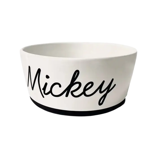 Miska dla psa biała ø18 cm z imieniem psa DOGIDIGI