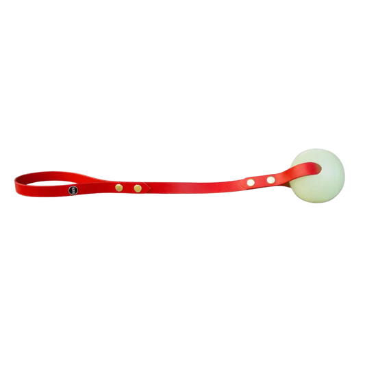 Piłka świecąca w ciemności do szarpania L - 7,5 cm, MAX GLOW Chuckit! BURA