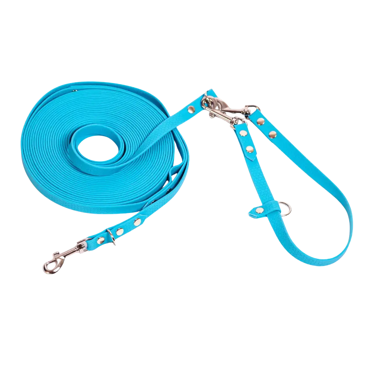 Linka treningowa dla psa z taśmy HEXA, błękit BURA