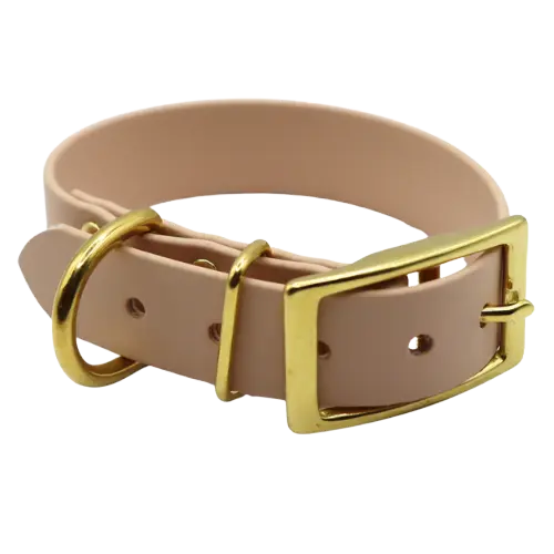 Obroża na sprzączkę BioThane Almond Beige Co Collar