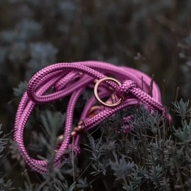 Smycz przepinana linowa Lavender Violet Co collar