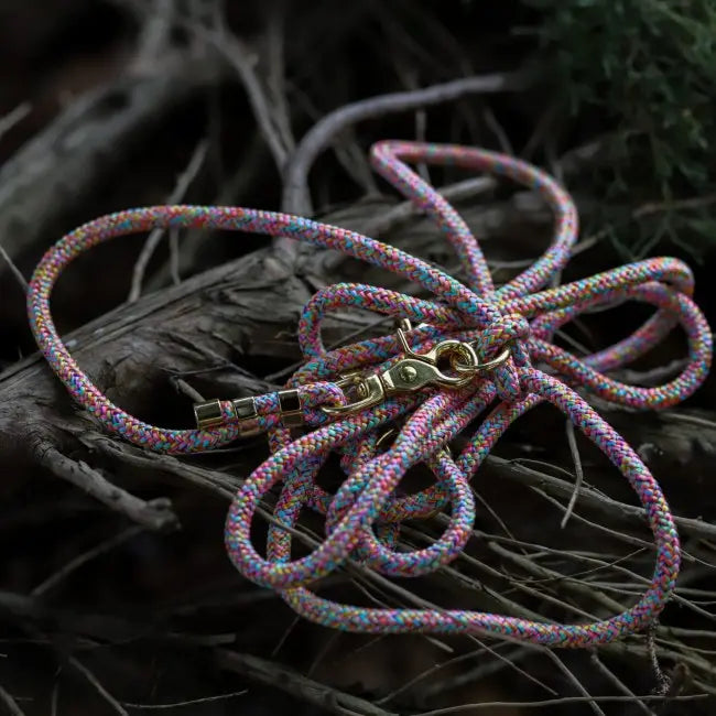 Smycz przepinana linowa Rainbow Power Co collar