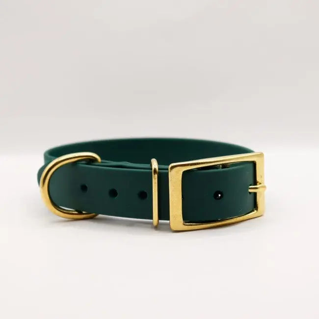 Obroża na sprzączkę BioThane Forest Green Co Collar