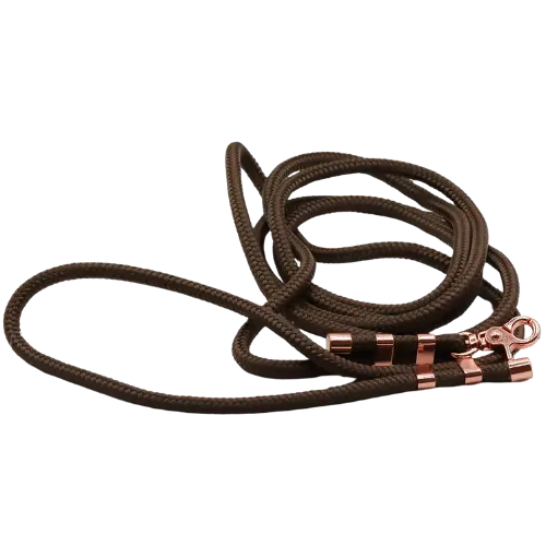 Smycz miejska linowa Chocolate Brown Co collar