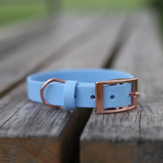 Obroża na sprzączkę BioThane Ice Blue Co Collar