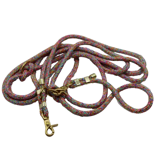 Smycz przepinana linowa Rainbow Power Co collar