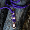 Załaduj obraz do przeglądarki galerii, Smycz miejska linowa True Purple Co collar