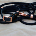 Załaduj obraz do przeglądarki galerii, Smycz miejska linowa Navy Blue Co collar