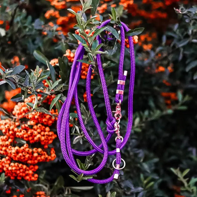 Smycz przepinana linowa True Purple Co collar