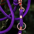 Załaduj obraz do przeglądarki galerii, Smycz przepinana linowa True Purple Co collar