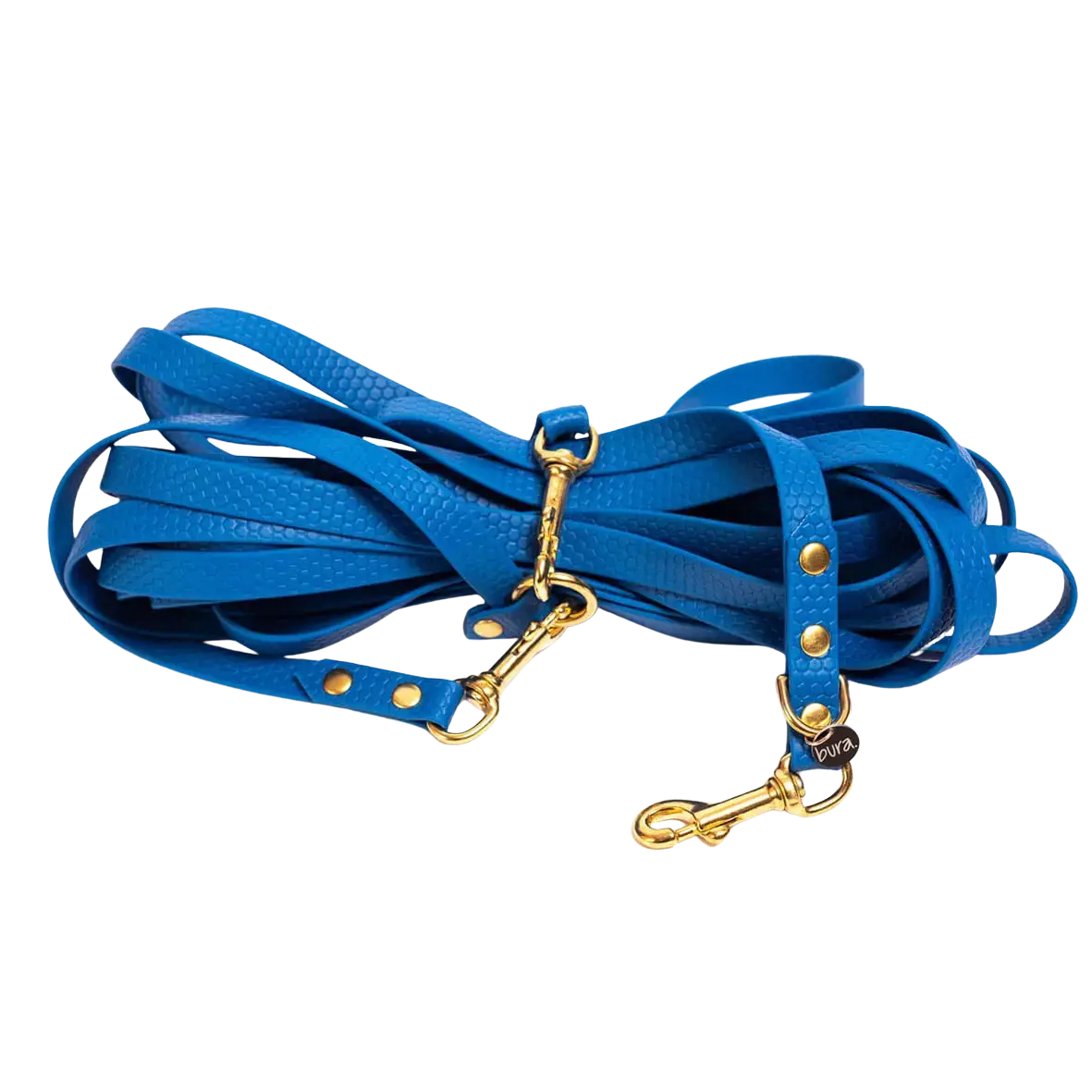 Linka treningowa dla psa z taśmy HEXA, niebieski BURA
