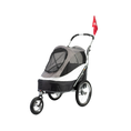 Załaduj obraz do przeglądarki galerii, Innopet Wózek do roweru dla psa Sporty Dog Trailer Deluxe Czarny/Szary Innopet
