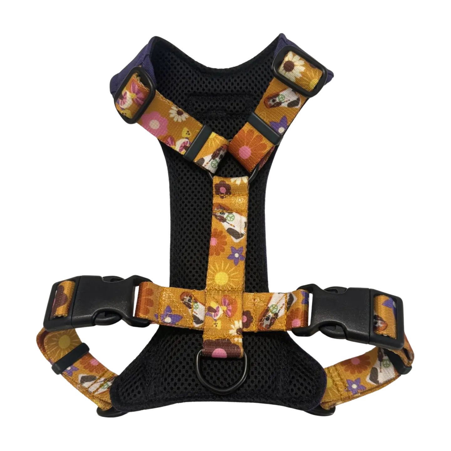 Szelki bezuciskowe Hippie - Miłość, Wolność, Psy psistań