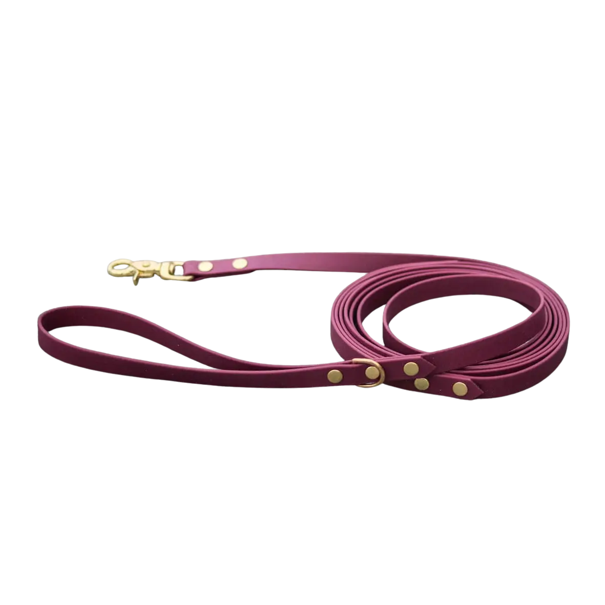 Smycz miejska z Biothane dla psa, bordo / HAU... hot in here BURA