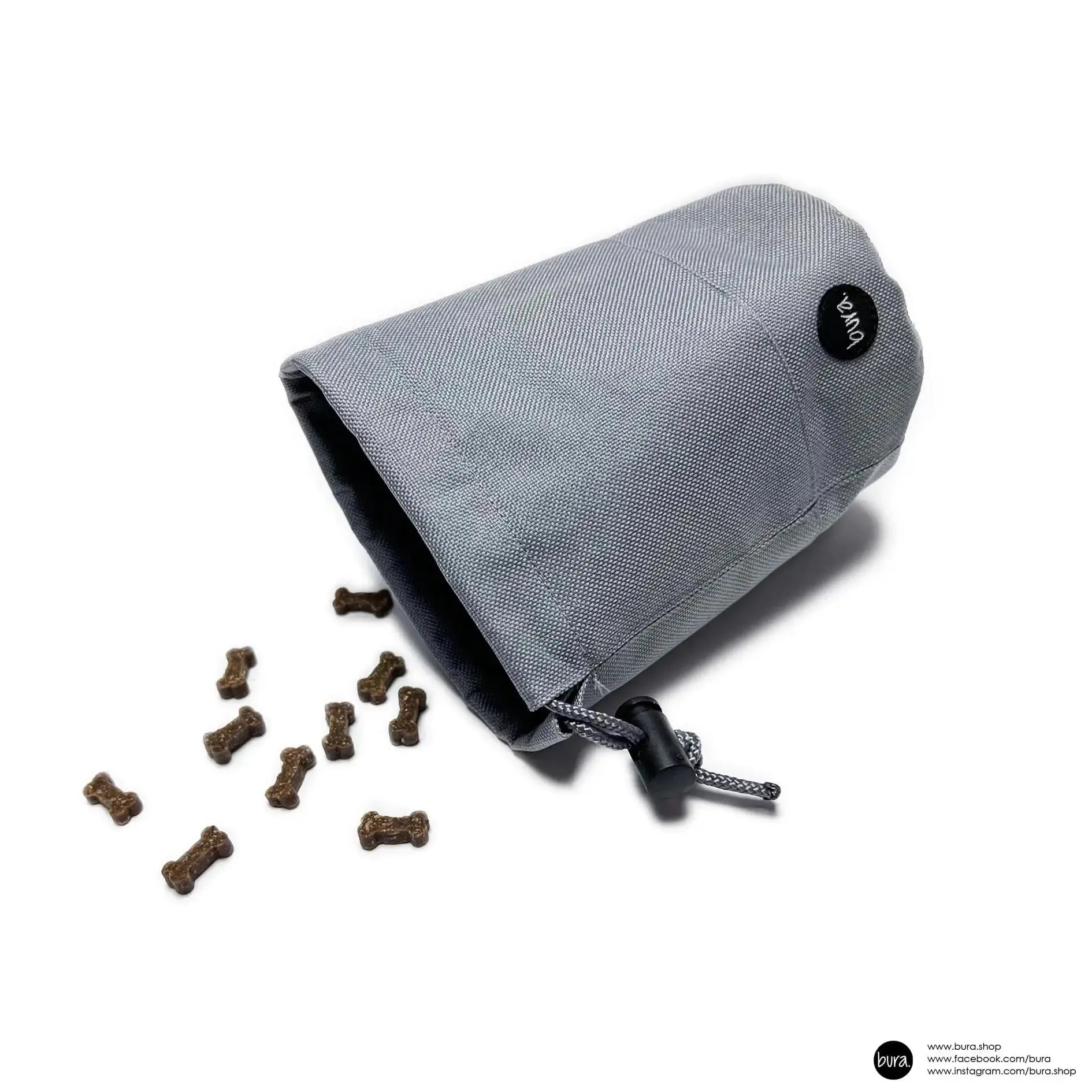 Saszetka na smaczki szaroBURA / szary BURA