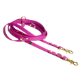 Załaduj obraz do przeglądarki galerii, Smycz przepinana multifunkcyjna z Biothane dla psa, magenta / Pup Fiction BURA