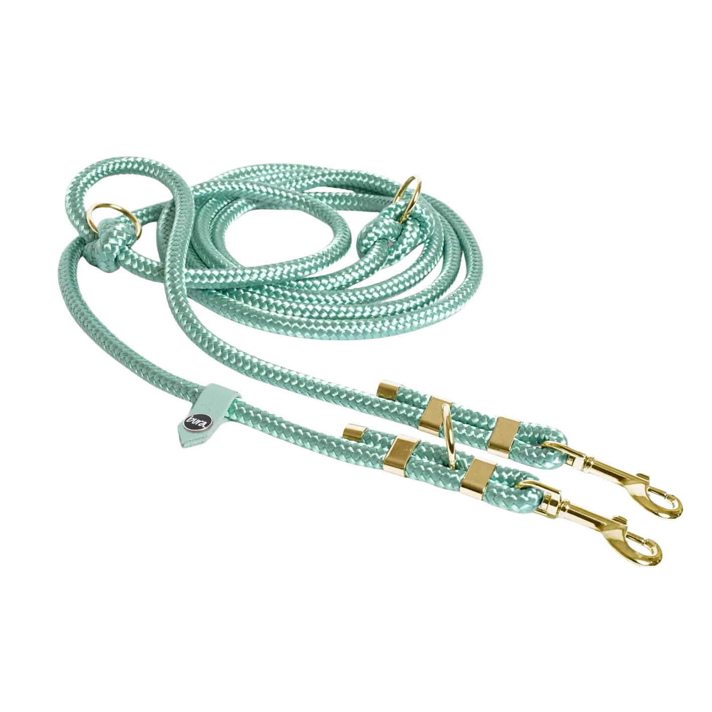 Smycz przepinana linowa dla psa, szałwiowy / szAUUUwia BURA