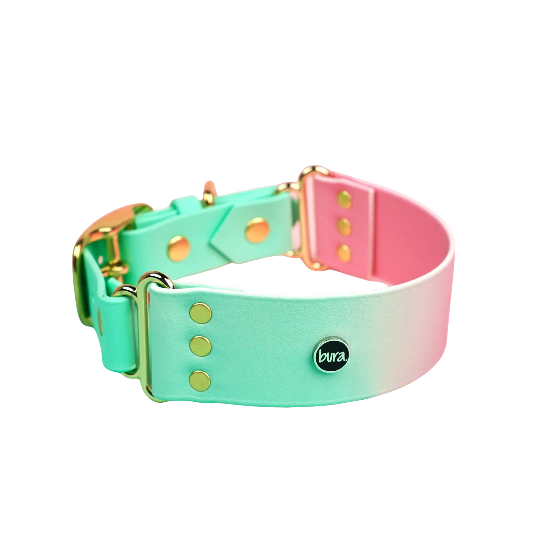 Szeroka obroża na sprzączkę, Strawberry Matcha BURA