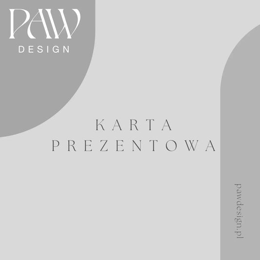 Karta prezentowa PAW DESIGN paw design