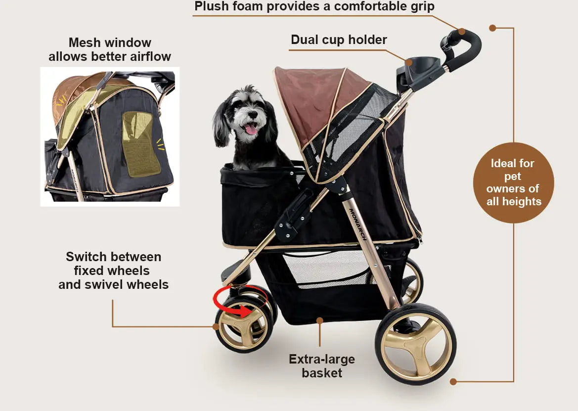 Ibiyaya Wózek Monarch Premium - Luxury Gold Ibiyaya