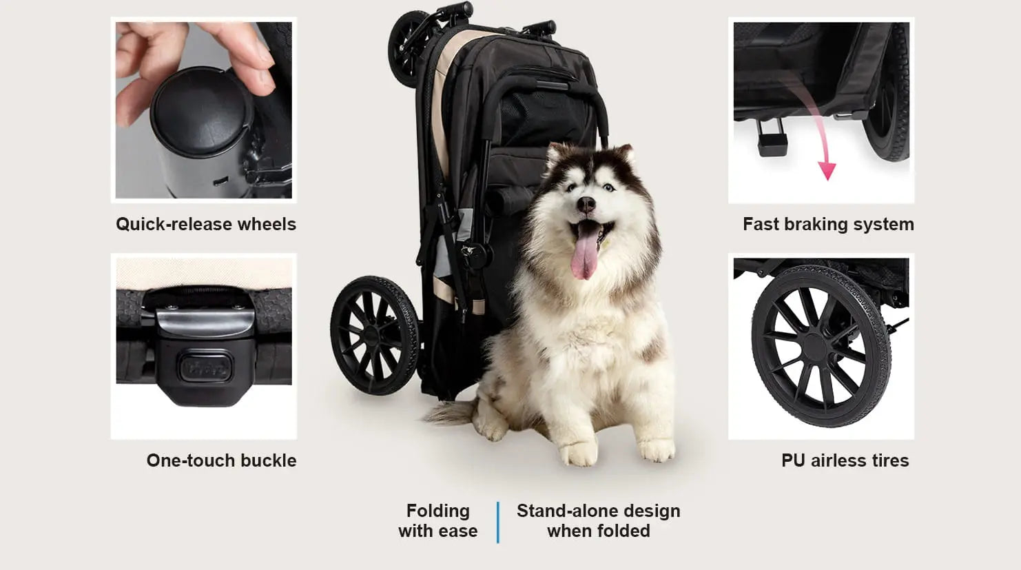 Ibiyaya Wózek Grand Cruiser Large Dog Ibiyaya