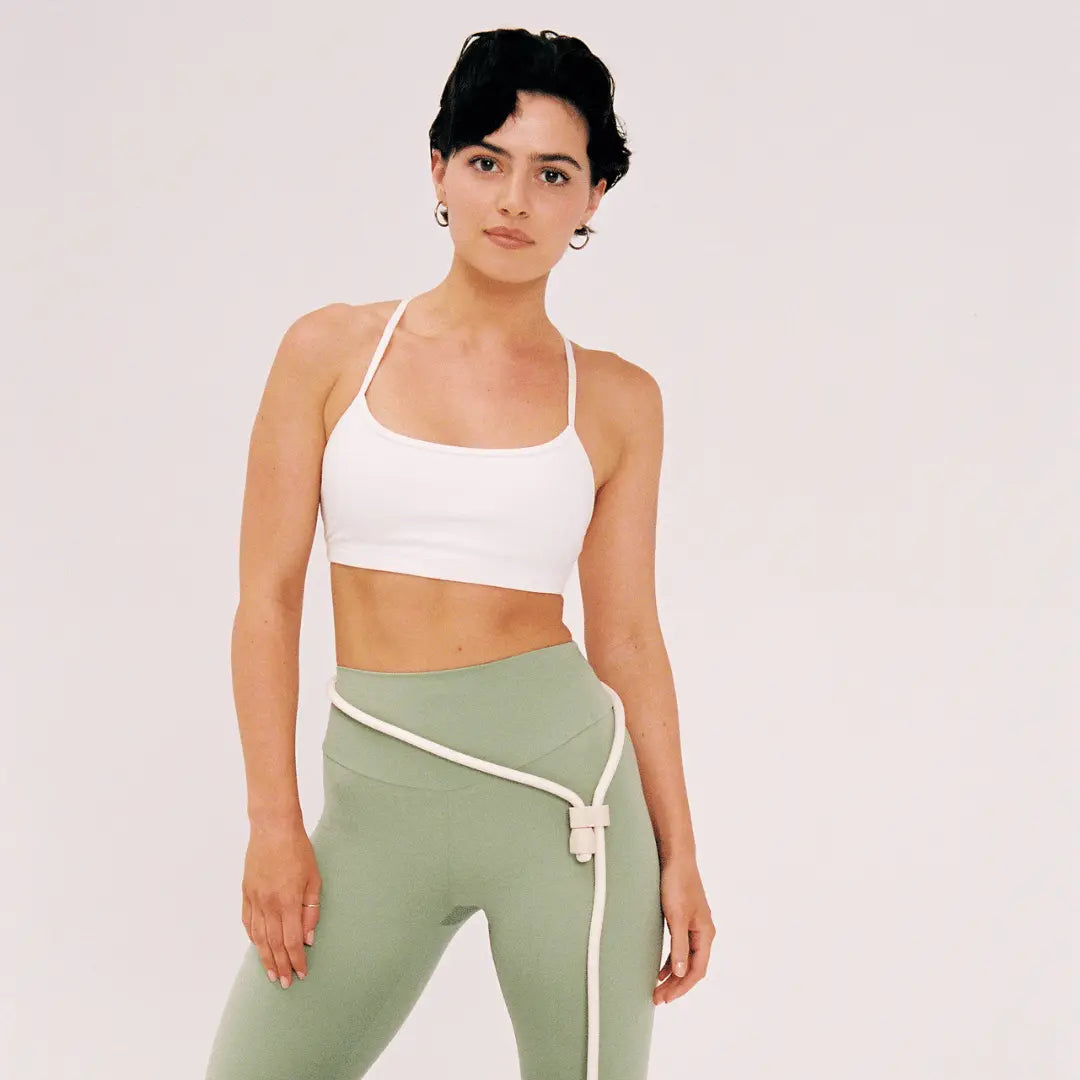 Kremowa smycz St. Argo Hands-Free pleciona lina, nowoczesny design.