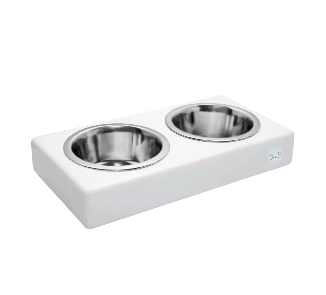 Miska dla psa DUO biała Bowl & Bone