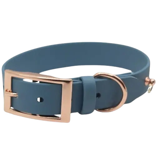 Obroża na sprzączkę BioThane Pigeon Blue Co Collar