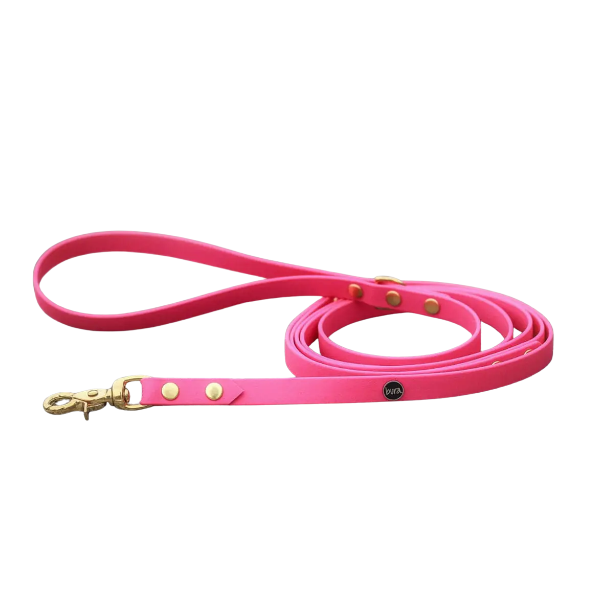 Smycz miejska z Biothane dla psa, różowy / Pies&love BURA