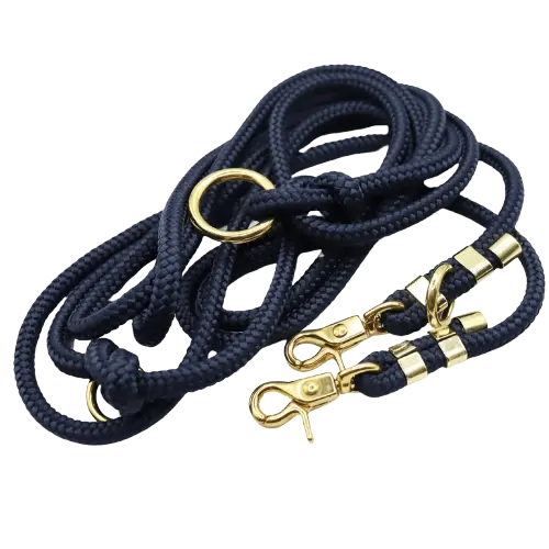 Smycz przepinana linowa Navy Blue