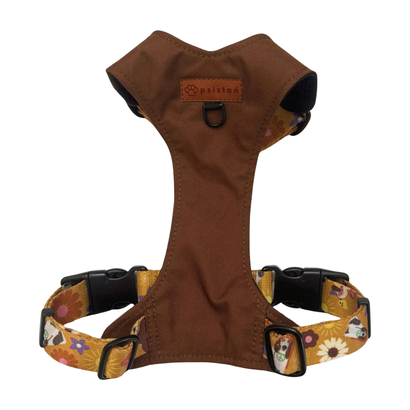 Szelki bezuciskowe Hippie - Miłość, Wolność, Psy psistań