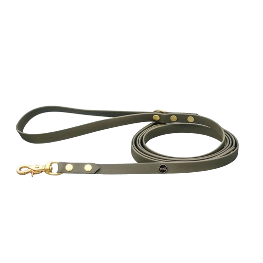 Smycz miejska z Biothane dla psa, militarna zieleń / WATAHA BURA