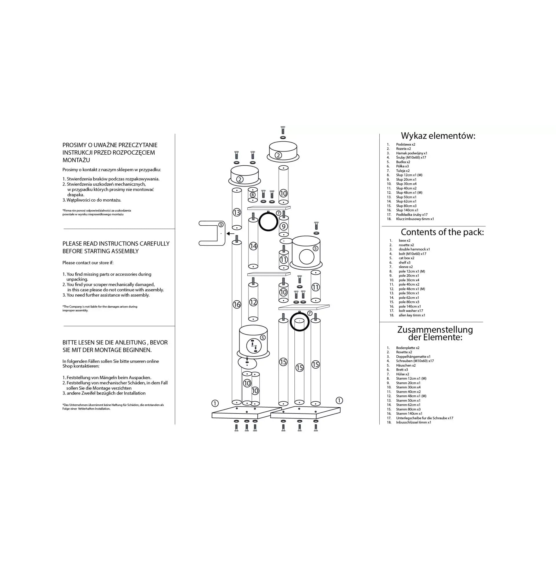 Drapak dla kota FUN RUFI