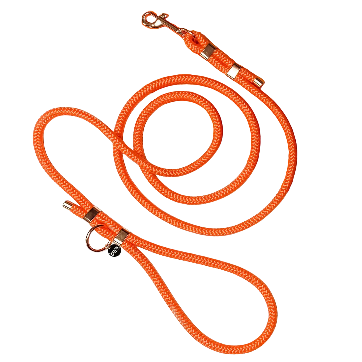 Smycz miejska linowa dla psa, pomarańcz / doggie COOL BURA